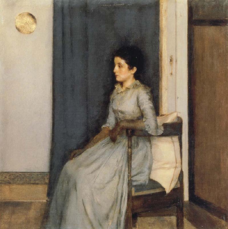 Fernand Khnopff Portrait of Marie Monnom oil painting image
